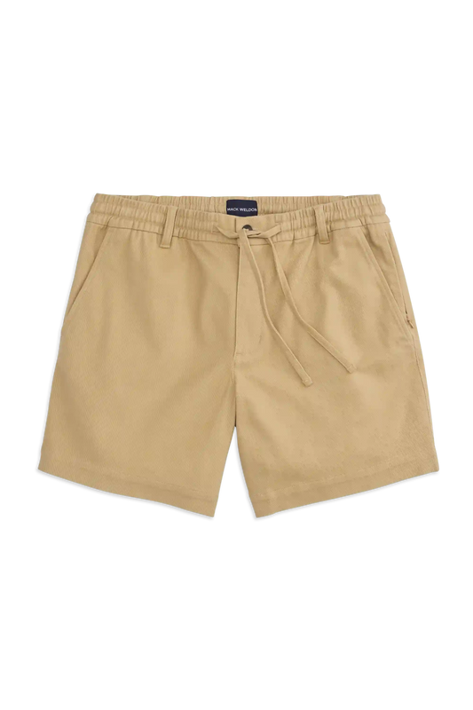 Stretch Twill Drawstring Chino Short