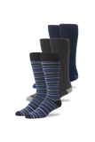 3-Pack SILVER Extended Crew Dress Sock