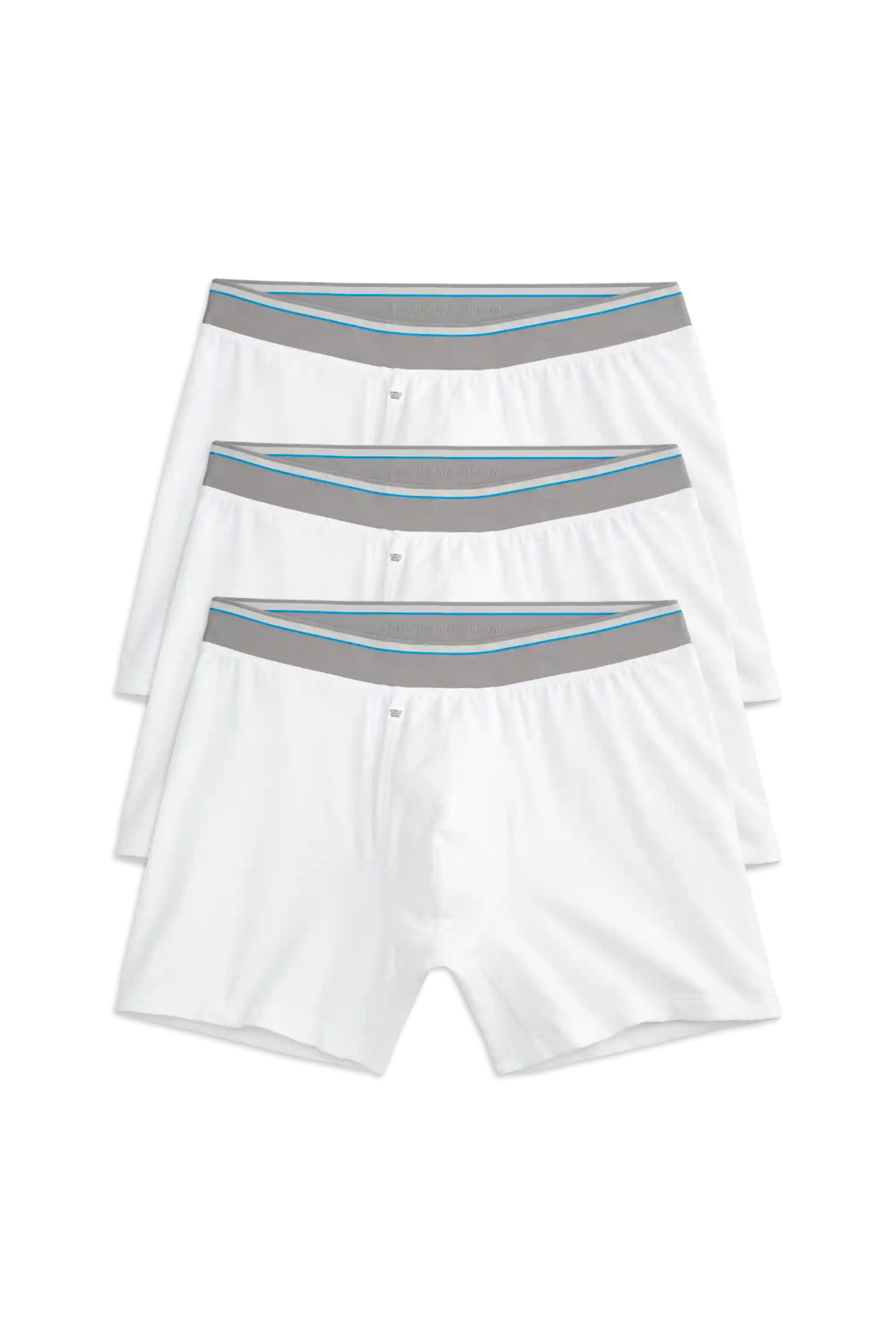 3-Pack AIRKNITˣ Cotton Boxer Briefs - With Fly