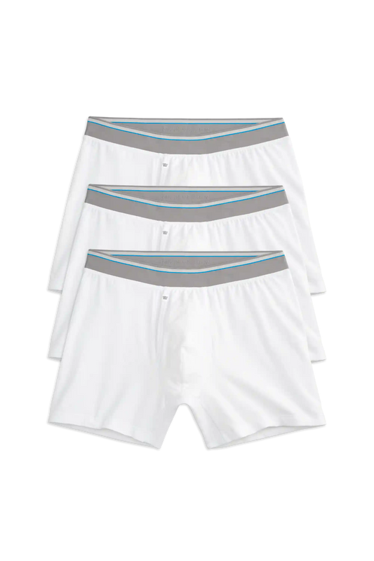 3-Pack AIRKNITˣ Cotton Boxer Briefs - With Fly