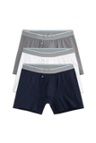 3-Pack AIRKNITˣ Cotton Boxer Briefs - With Fly