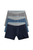 3-Pack AIRKNITˣ Cotton Boxer Briefs - With Fly