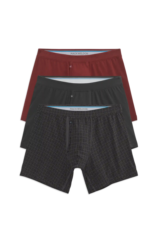 3-Pack SILVER Boxer Briefs