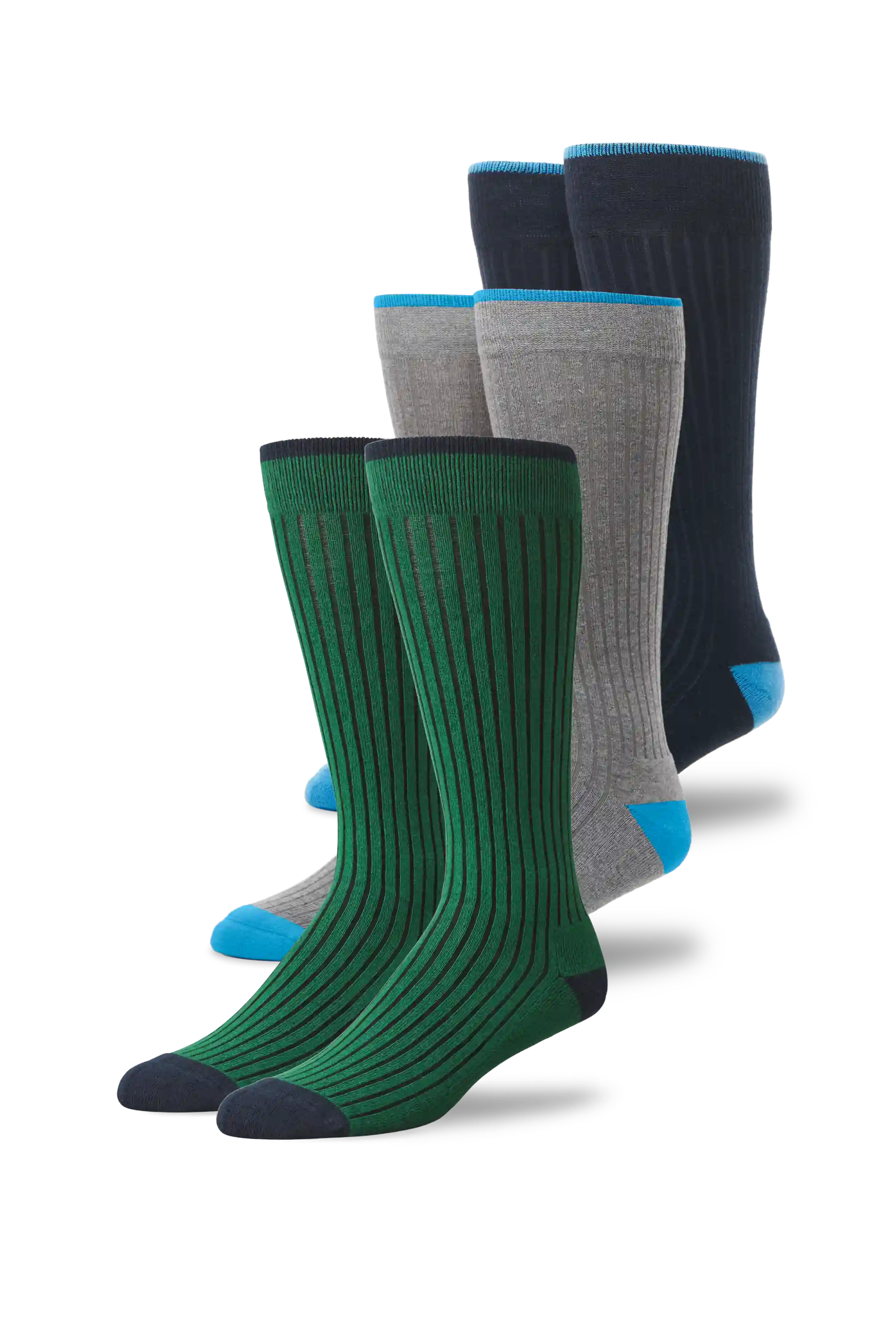 3-Pack Everyday Extended Crew Socks