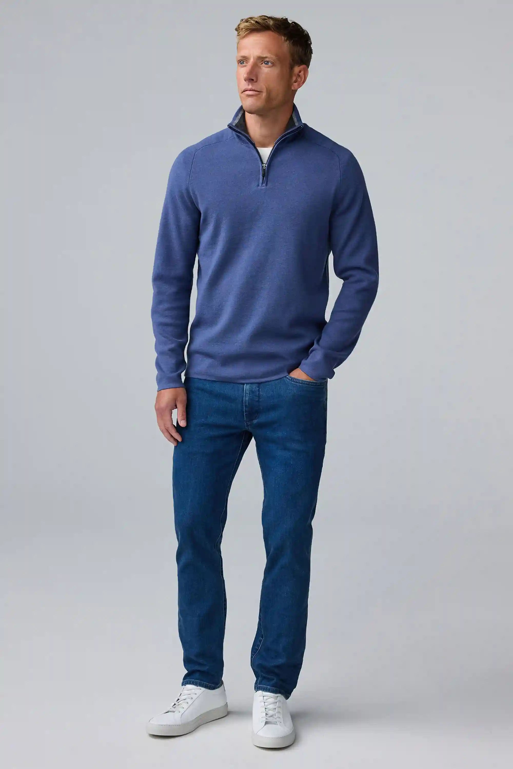 Tech Merino Quarter-Zip Sweater
