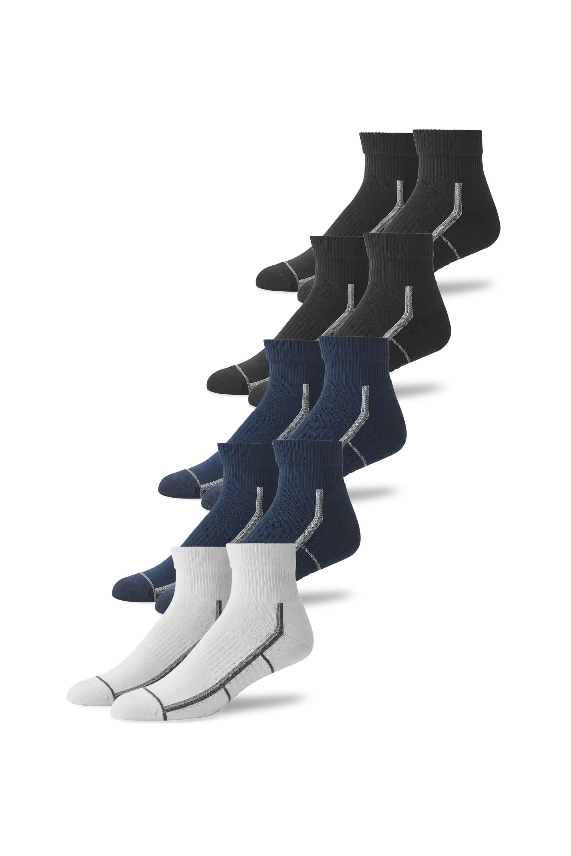 5-Pack AIRKNITˣ High Ankle Socks