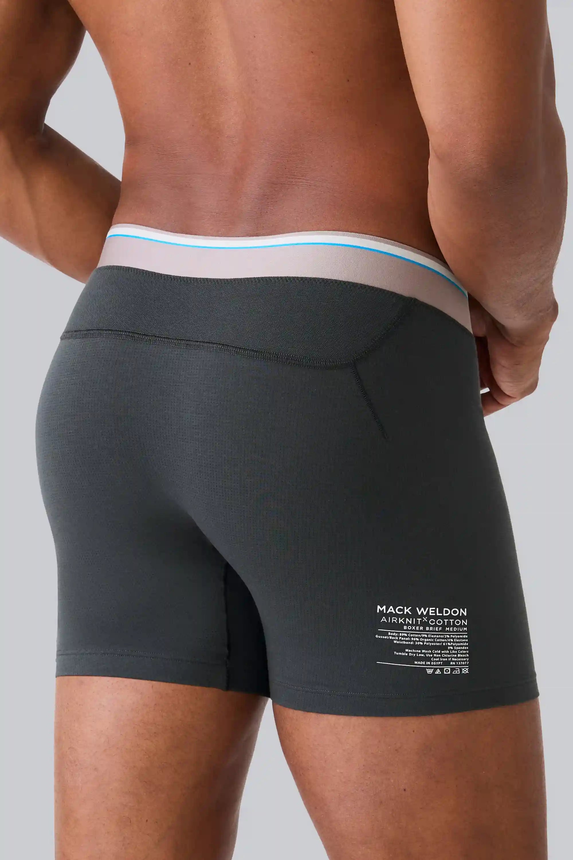 3-Pack AIRKNITˣ Cotton Boxer Briefs - With Fly