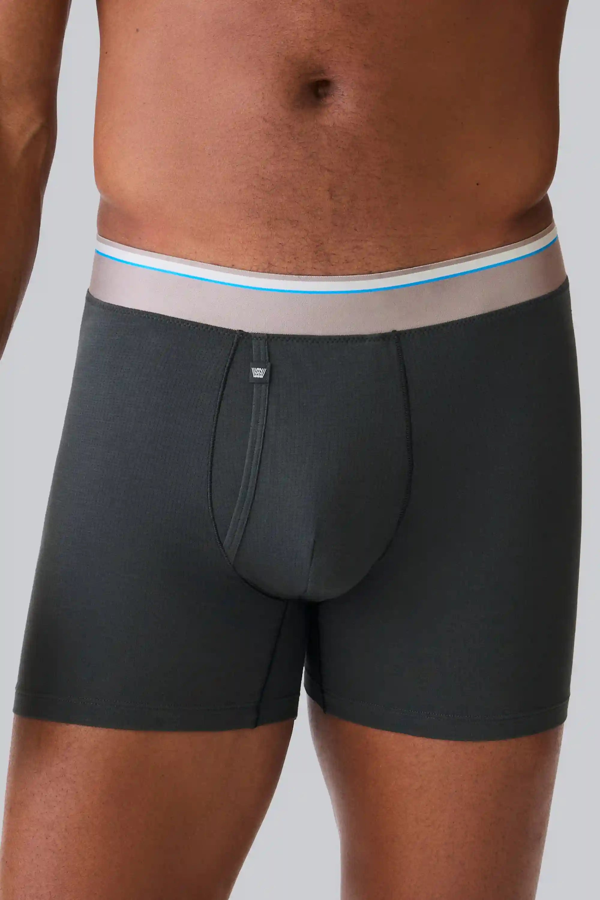 3-Pack AIRKNITˣ Cotton Boxer Briefs - With Fly