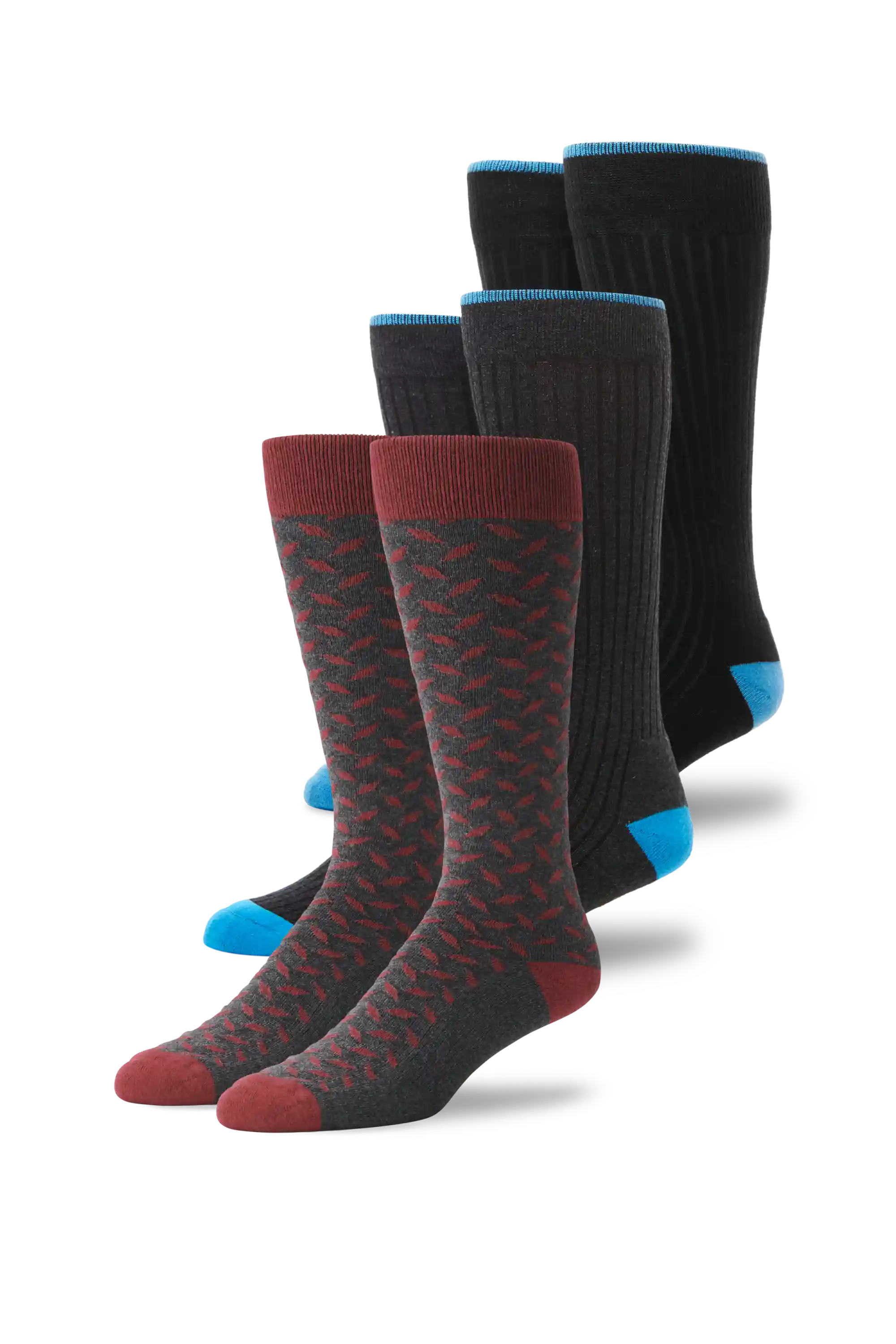 3-Pack Everyday Extended Crew Socks