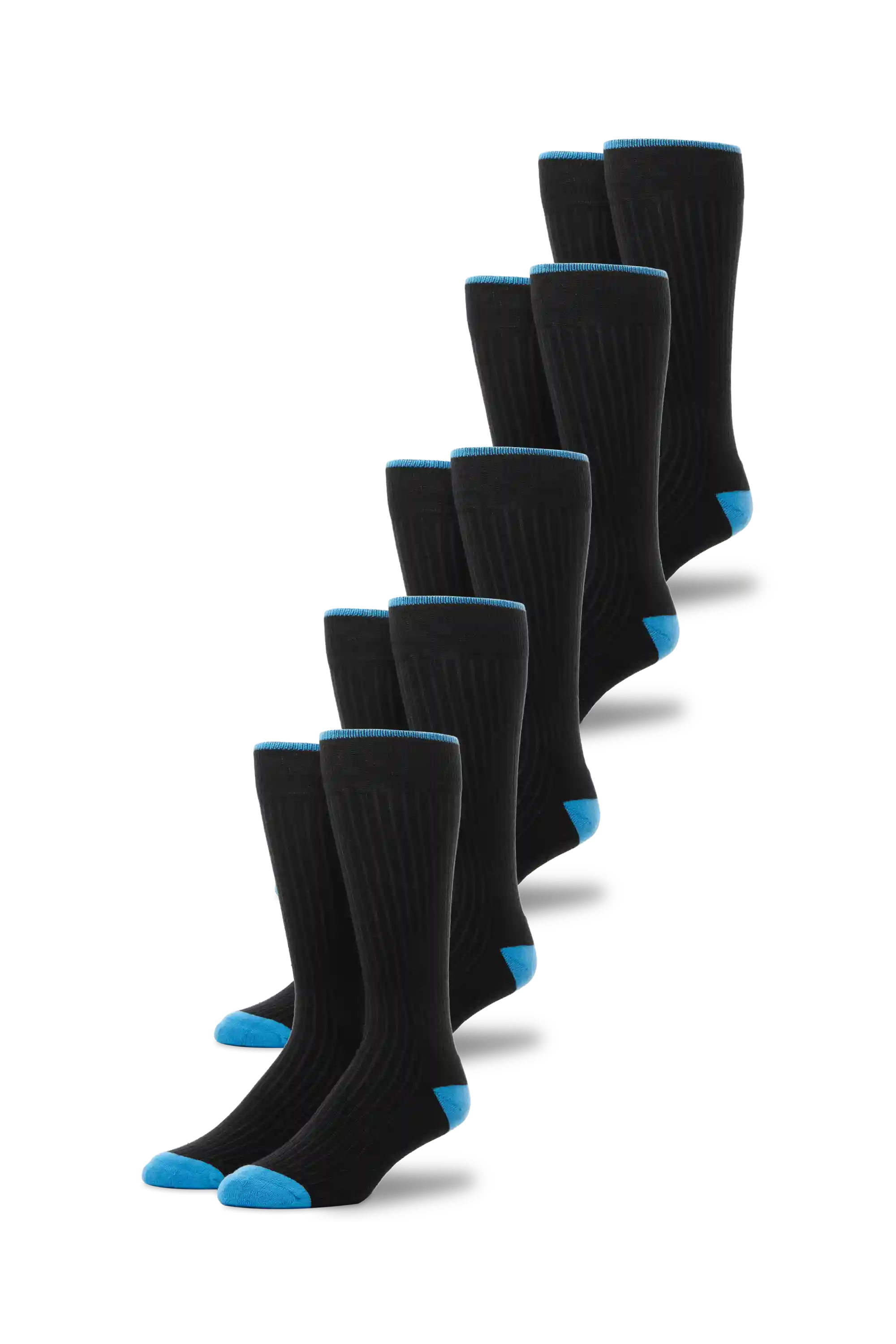 5-Pack Everyday Extended Crew Socks