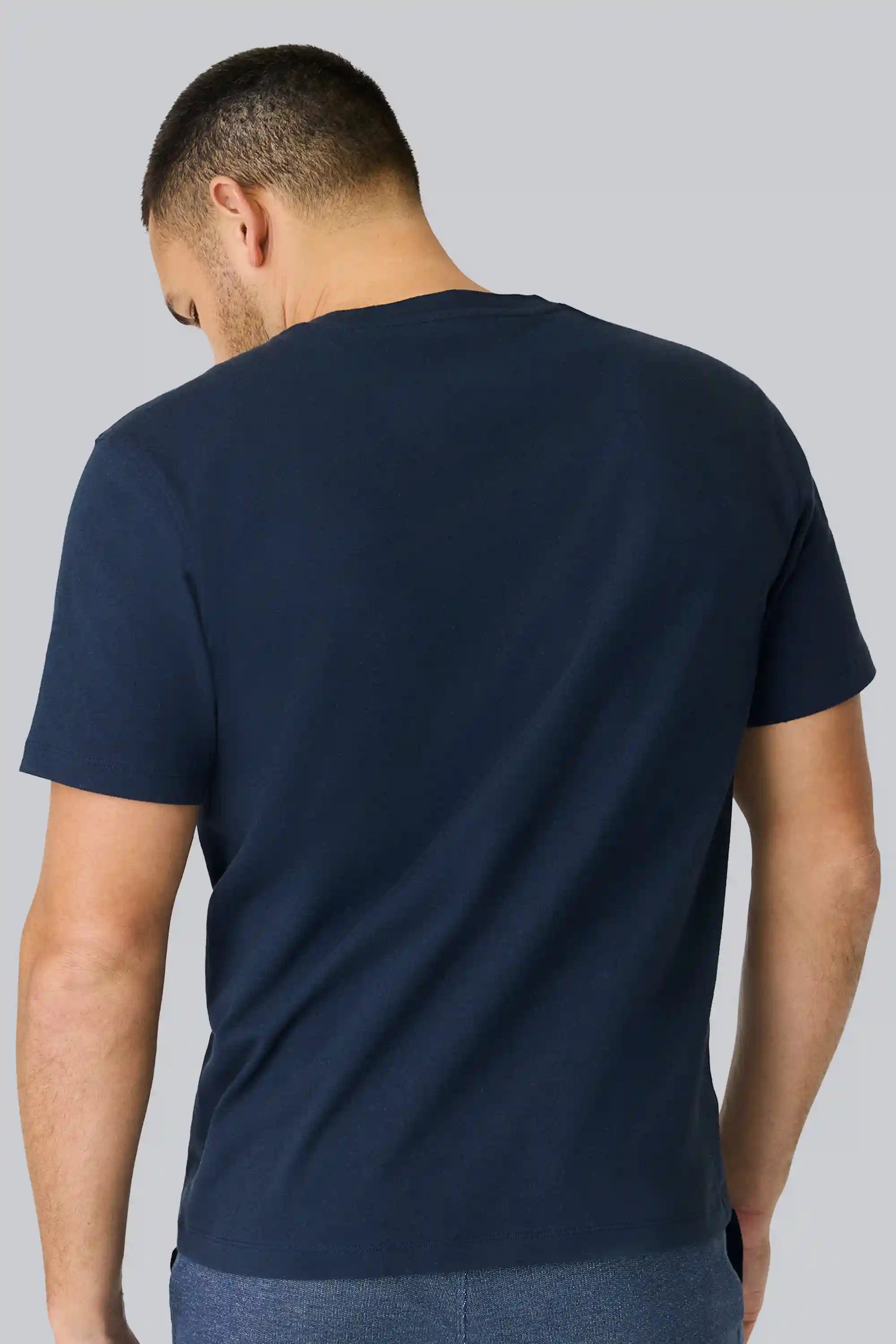 Linen Jersey Crew Neck T-Shirt