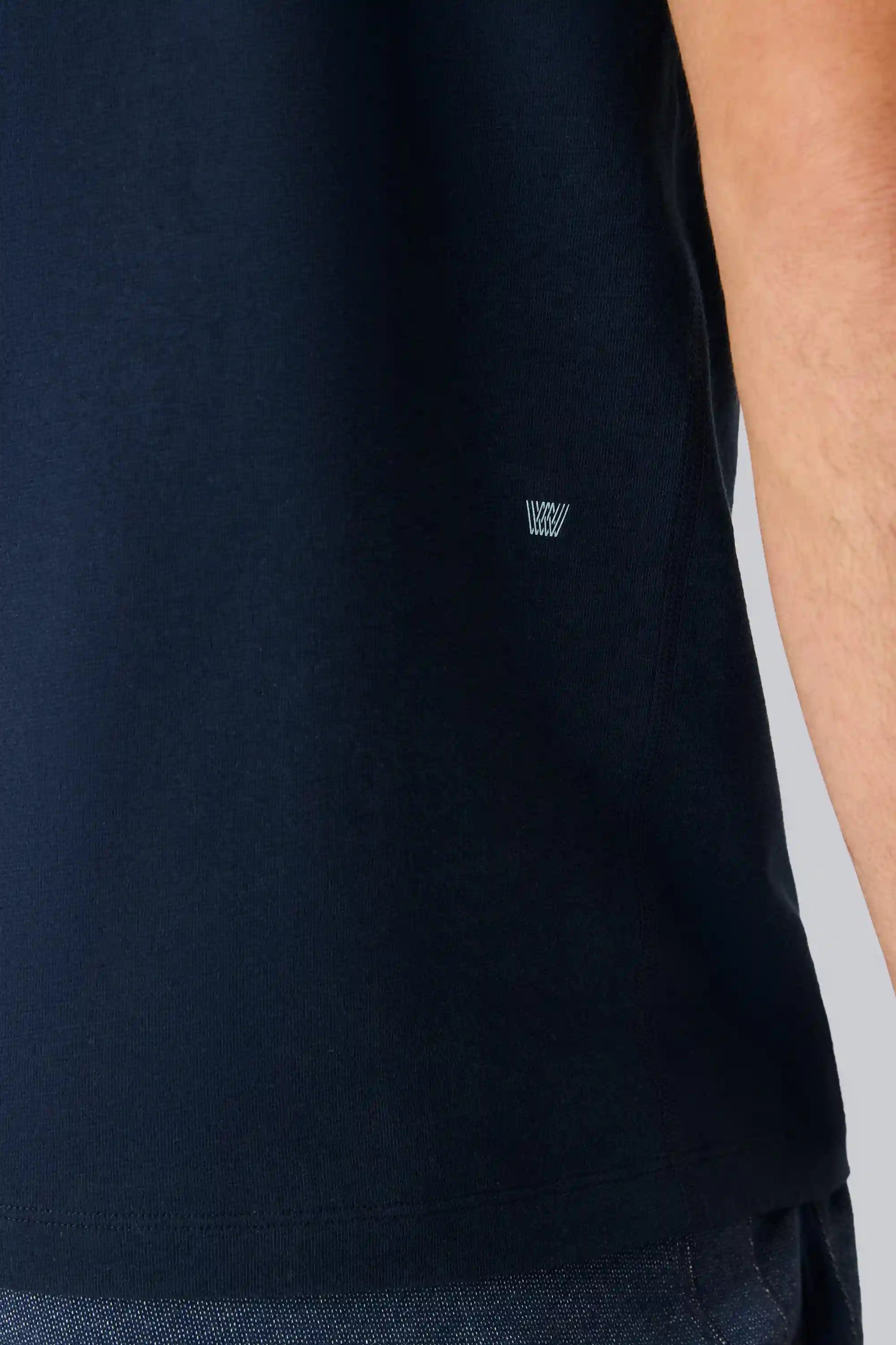 Linen Jersey Crew Neck T-Shirt