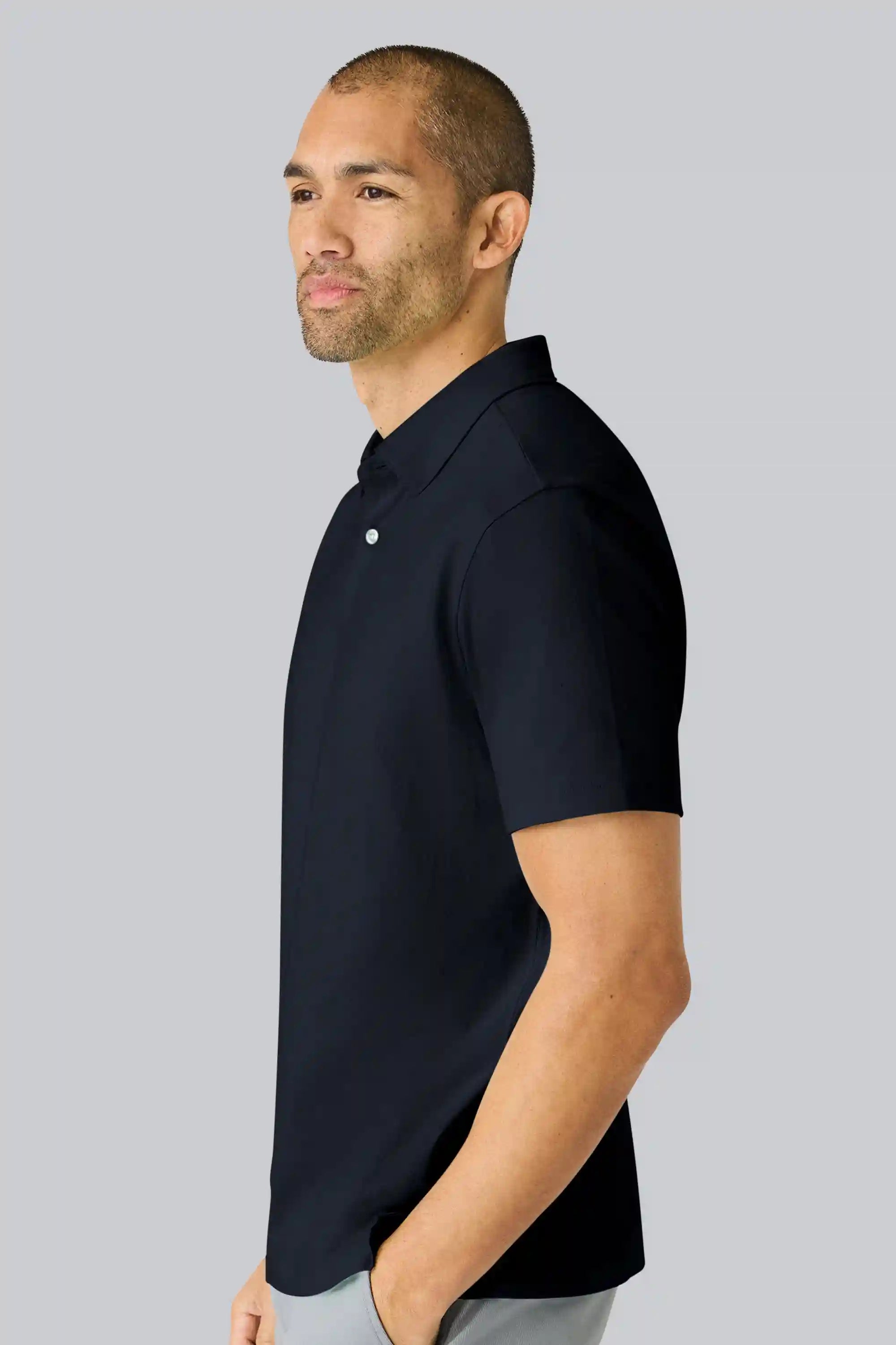 Linen Jersey Polo