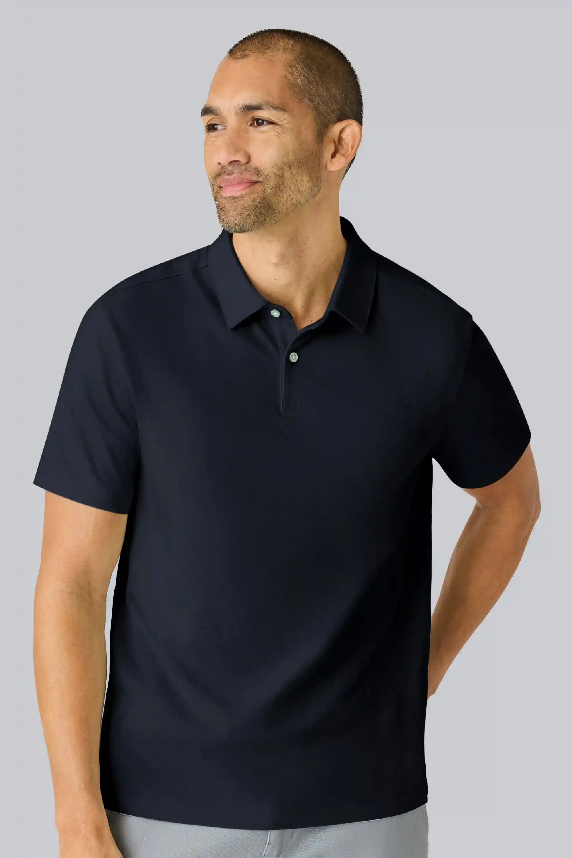 Linen Jersey Polo