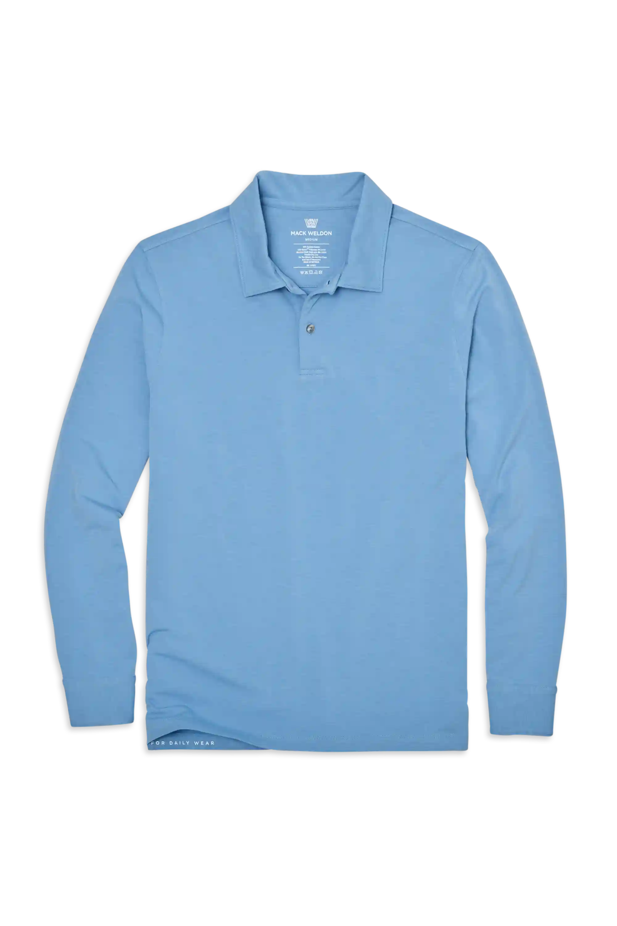 SILVER Long Sleeve Polo