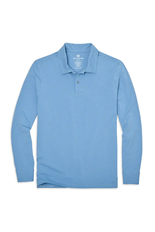 SILVER Long Sleeve Polo