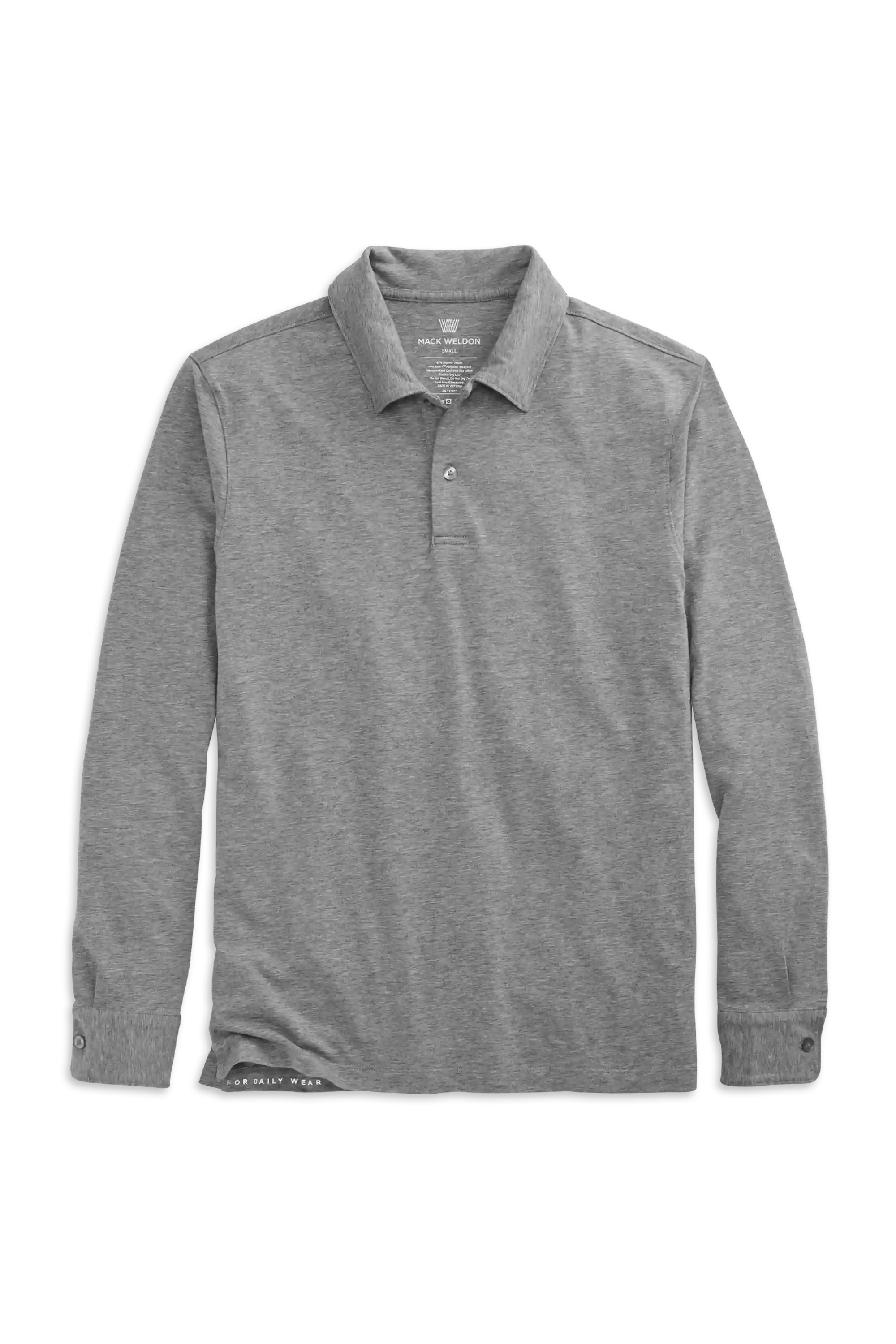 SILVER Long Sleeve Polo