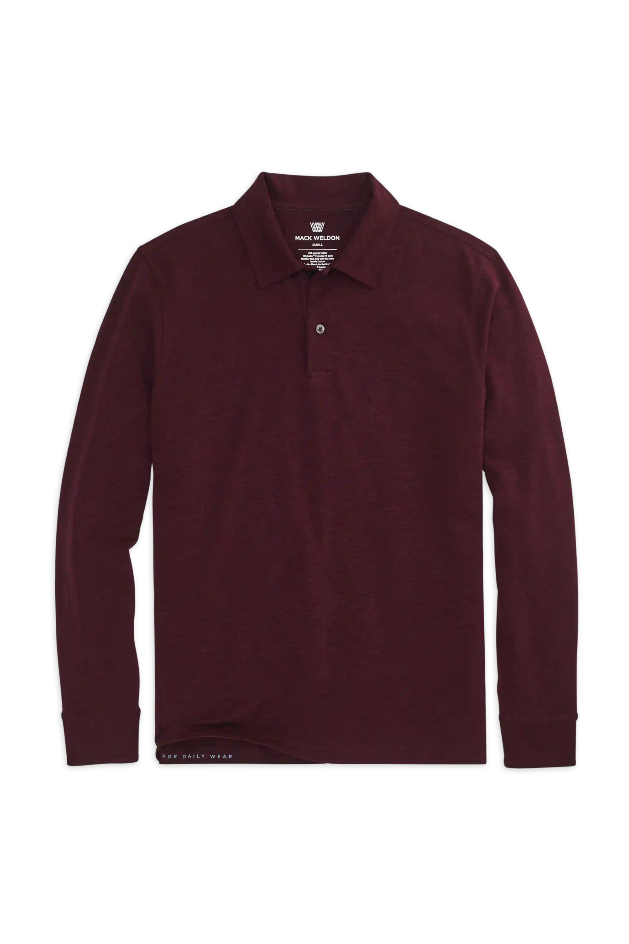 SILVER Long Sleeve Polo
