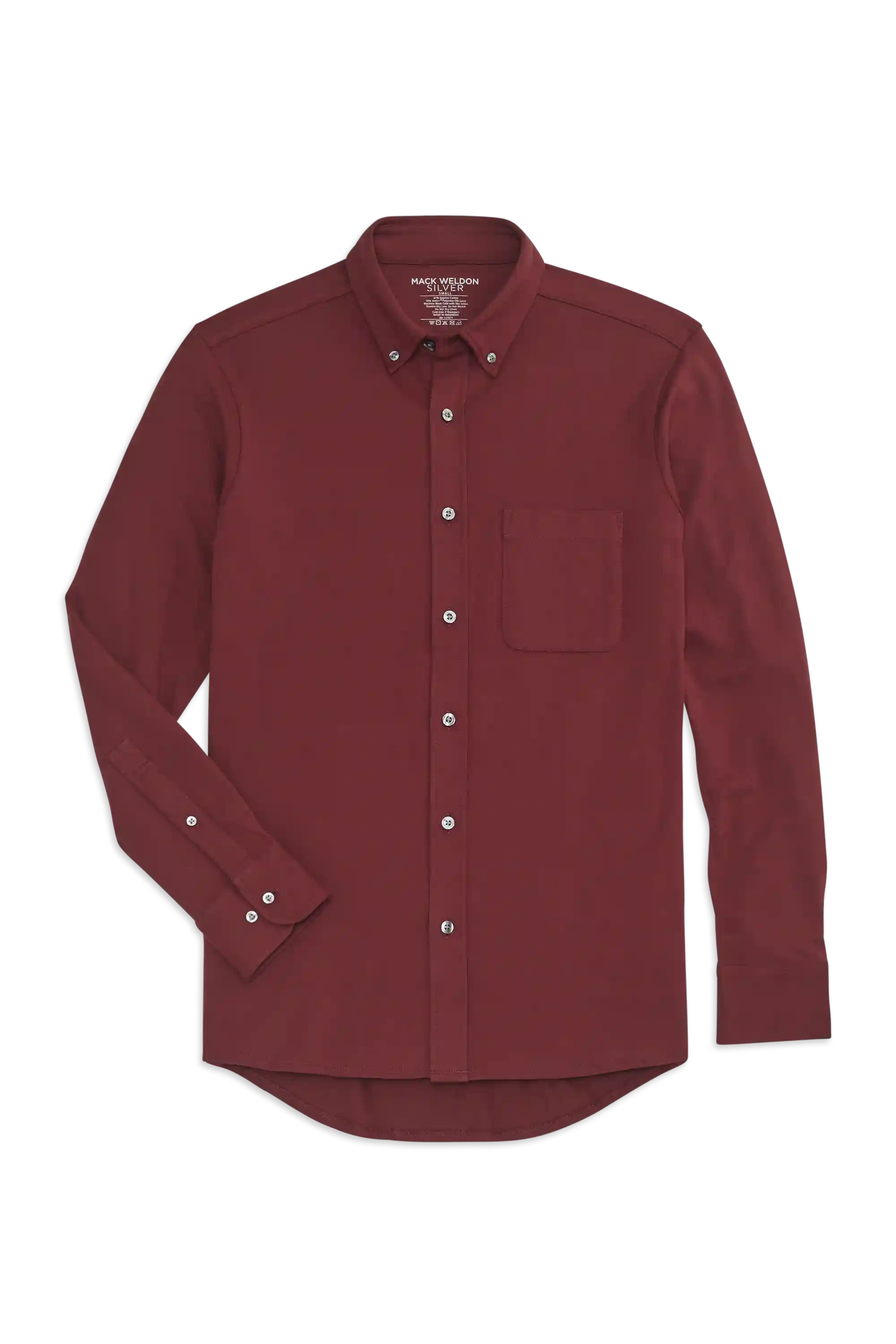 SILVER Pique Button Up