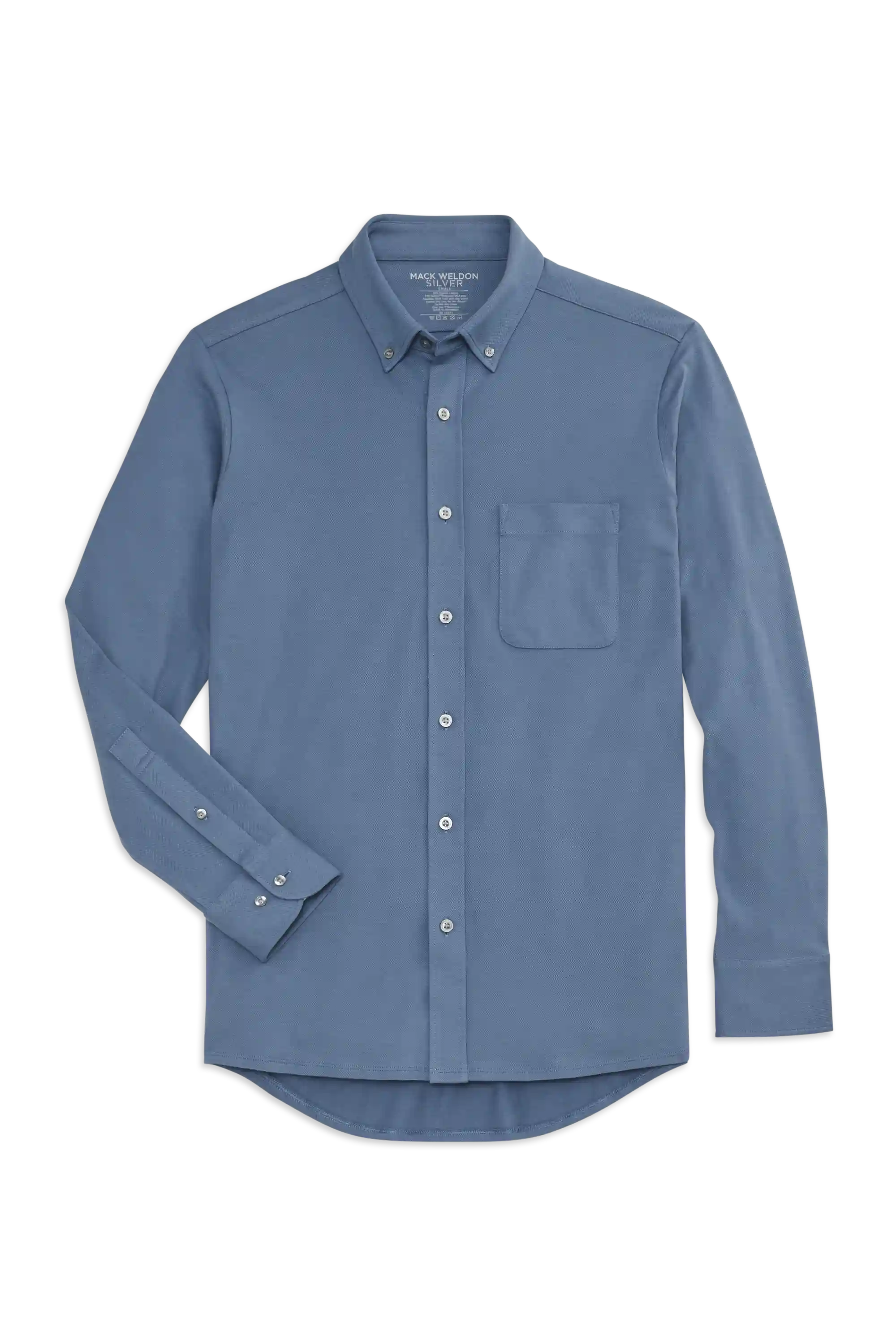 SILVER Pique Button Up