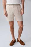 Tech Linen Pleated Short