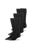 3-Pack SILVER Extended Crew Dress Sock