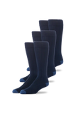 3-Pack SILVER Extended Crew Dress Sock