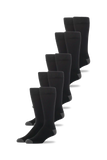 5-Pack SILVER Extended Crew Dress Sock