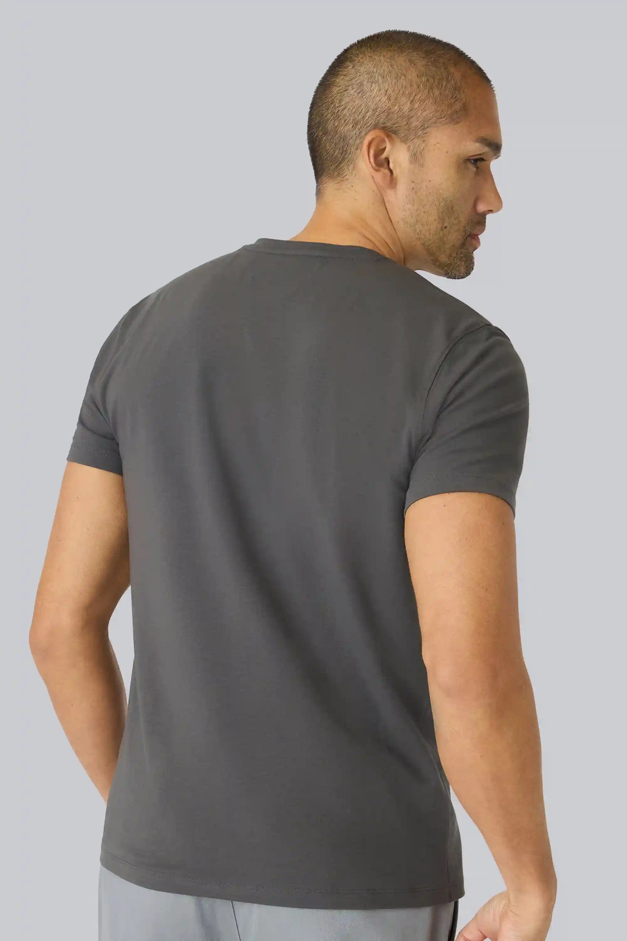 SILVER V-Neck T-Shirt