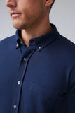 SILVER Pique Button Up