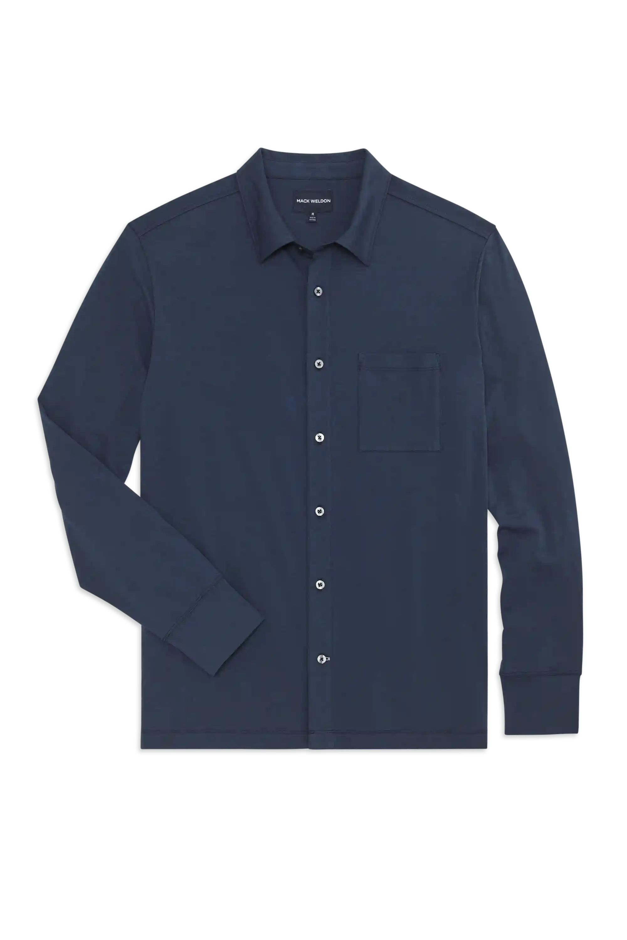 SILVER Jersey Button Up