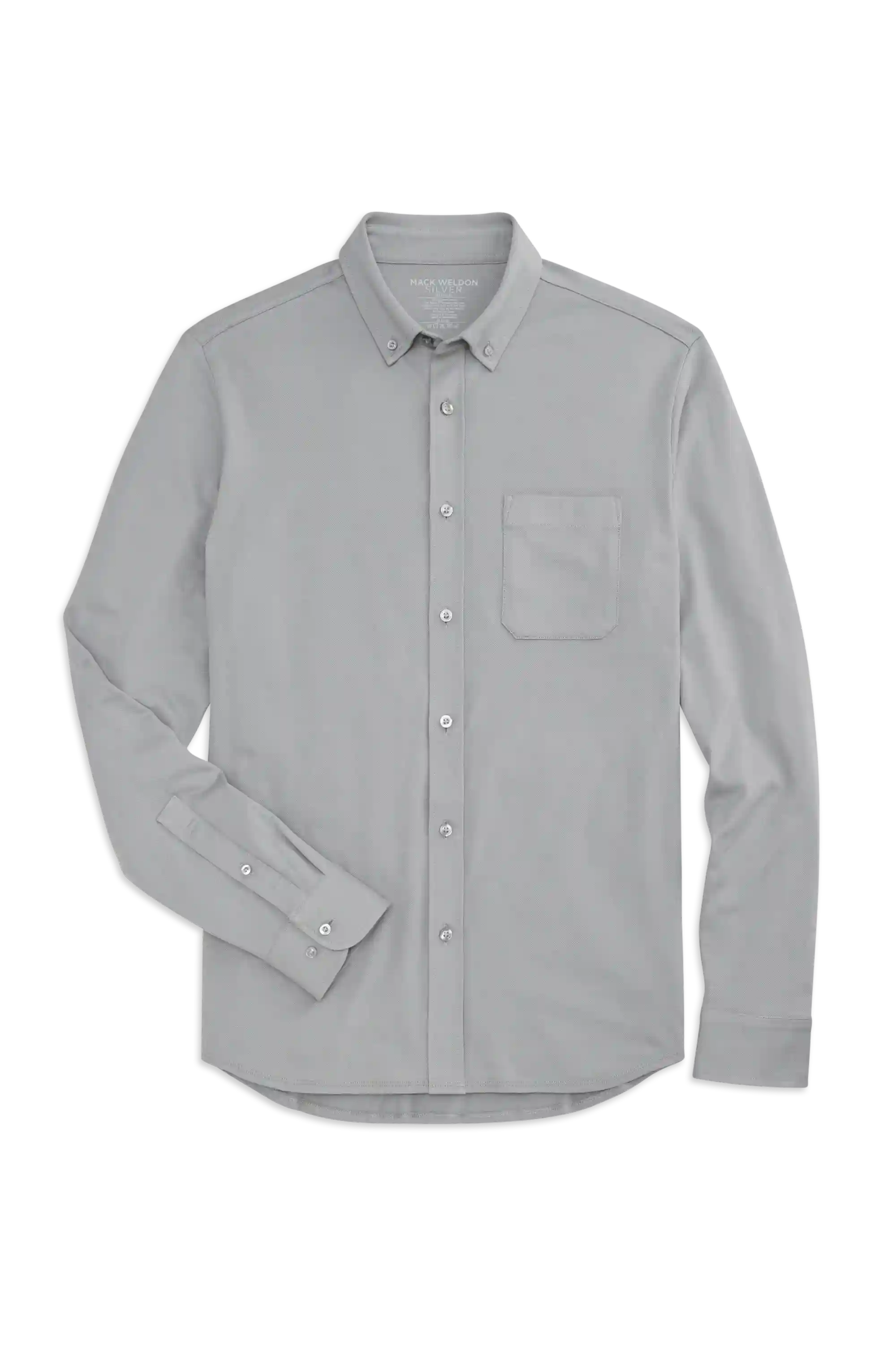 SILVER Pique Button Up