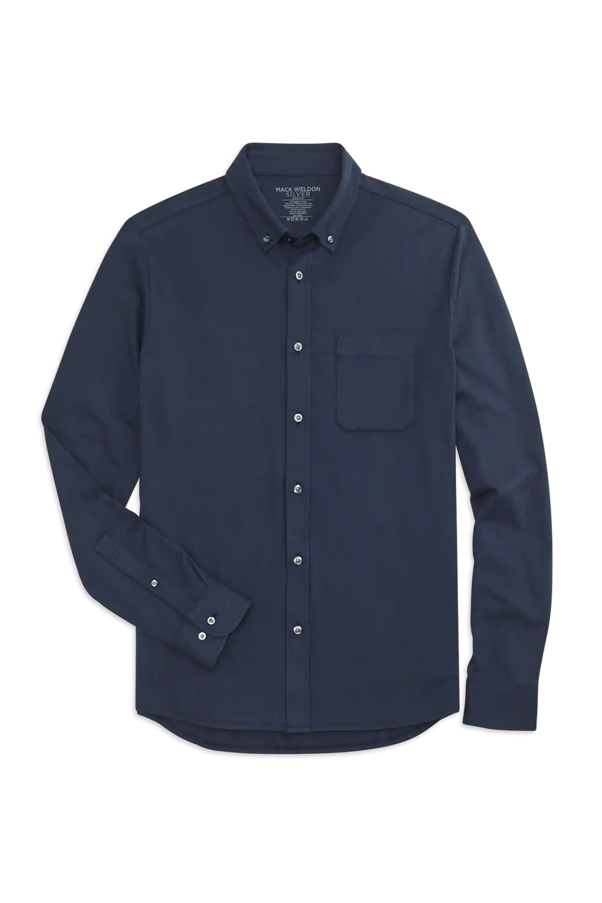 SILVER Pique Button Up