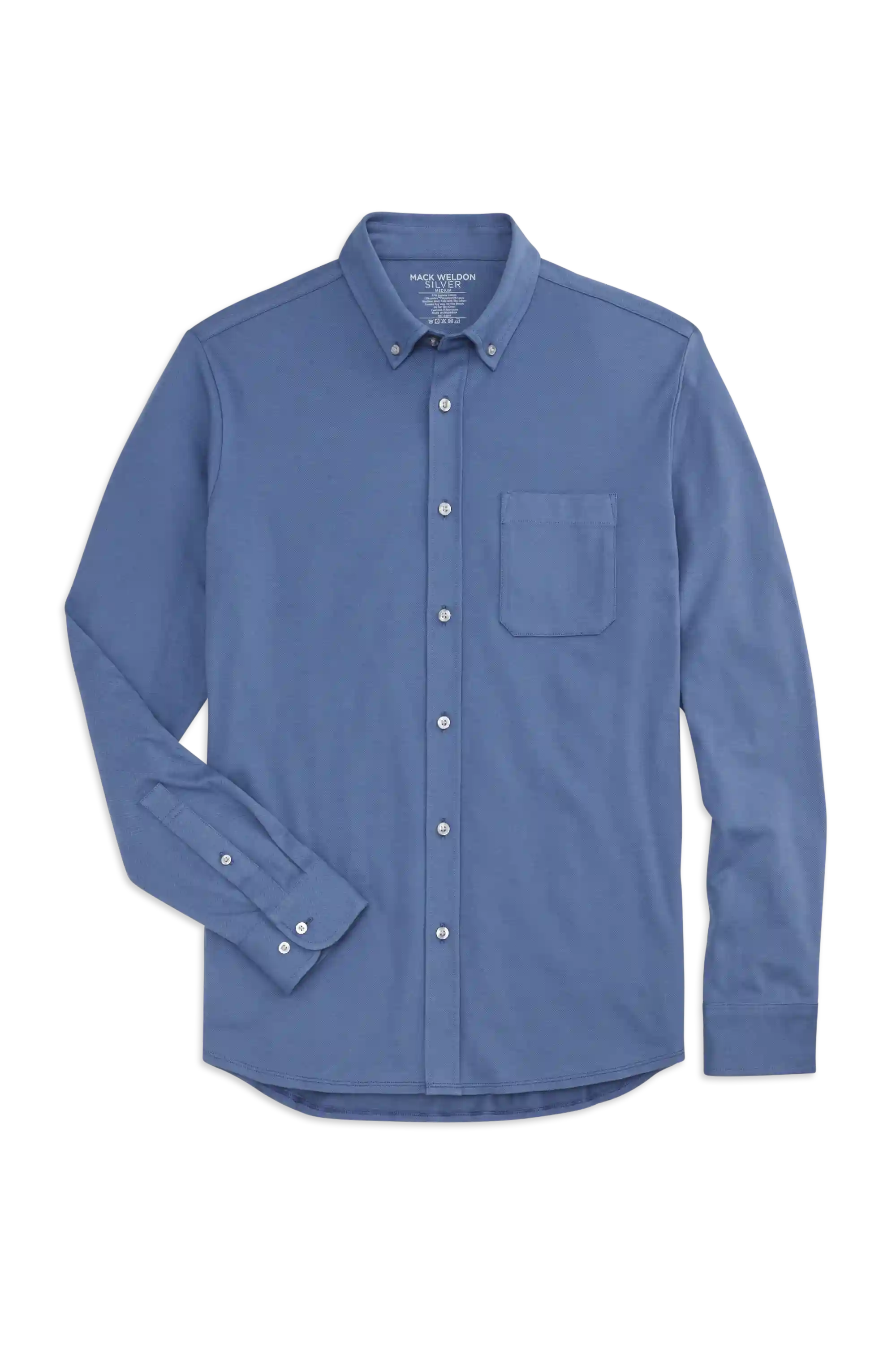 SILVER Pique Button Up
