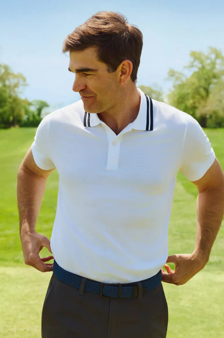 SILVER Pique Polo