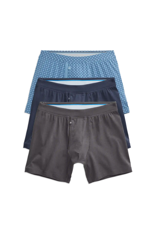 3-Pack SILVER Boxer Briefs