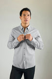 SILVER Pique Button Up