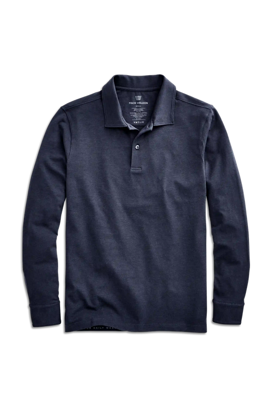 SILVER Long Sleeve Polo