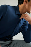 SILVER Jersey Button Up