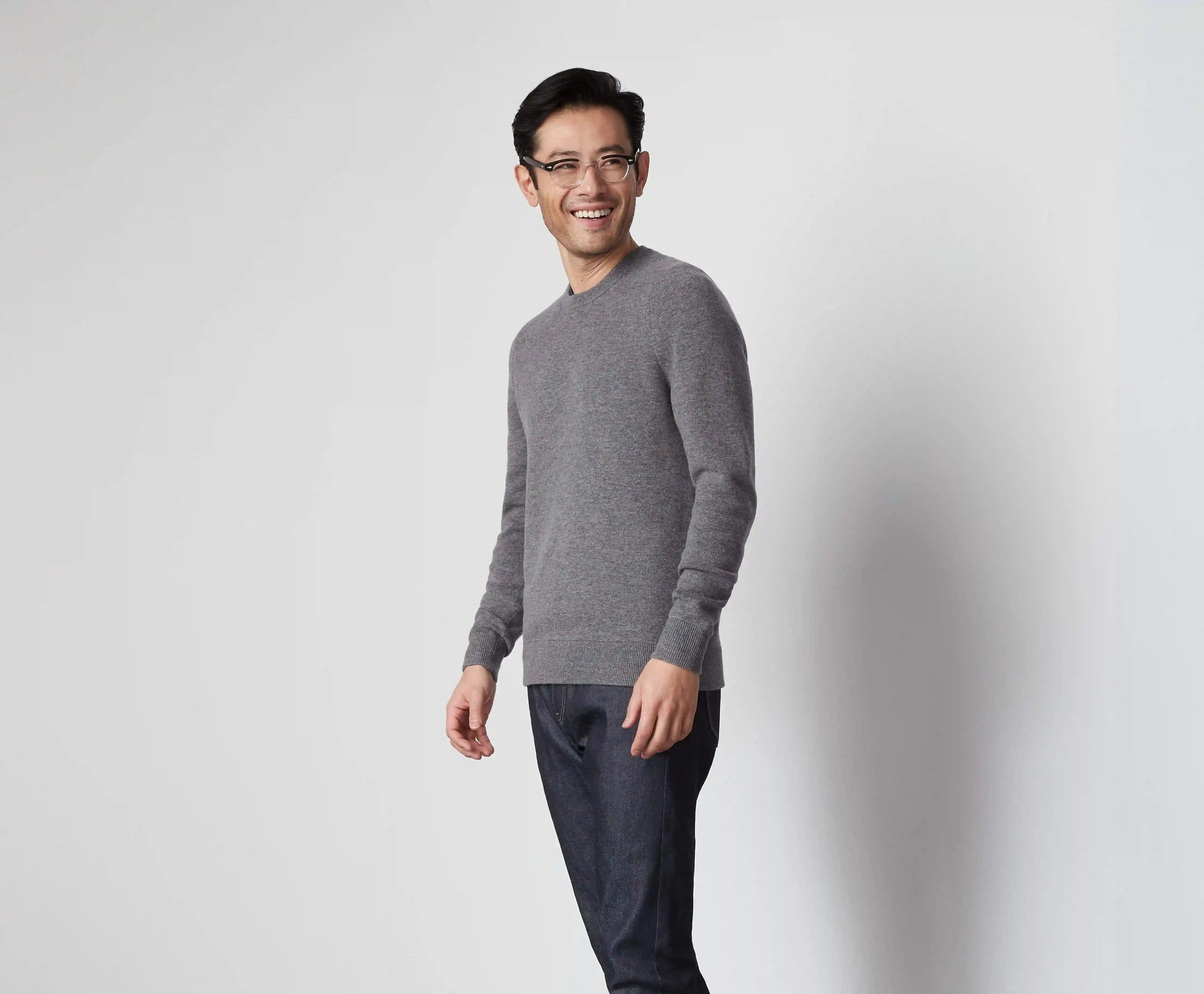 Tech Cashmere Crew Neck Sweater