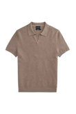 Tech Linen Johnny Collar Sweater Polo