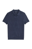 Tech Linen Johnny Collar Sweater Polo