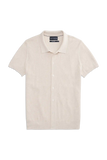 Tech Linen Button Up Sweater Polo