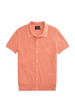Tech Linen Button Up Sweater Polo