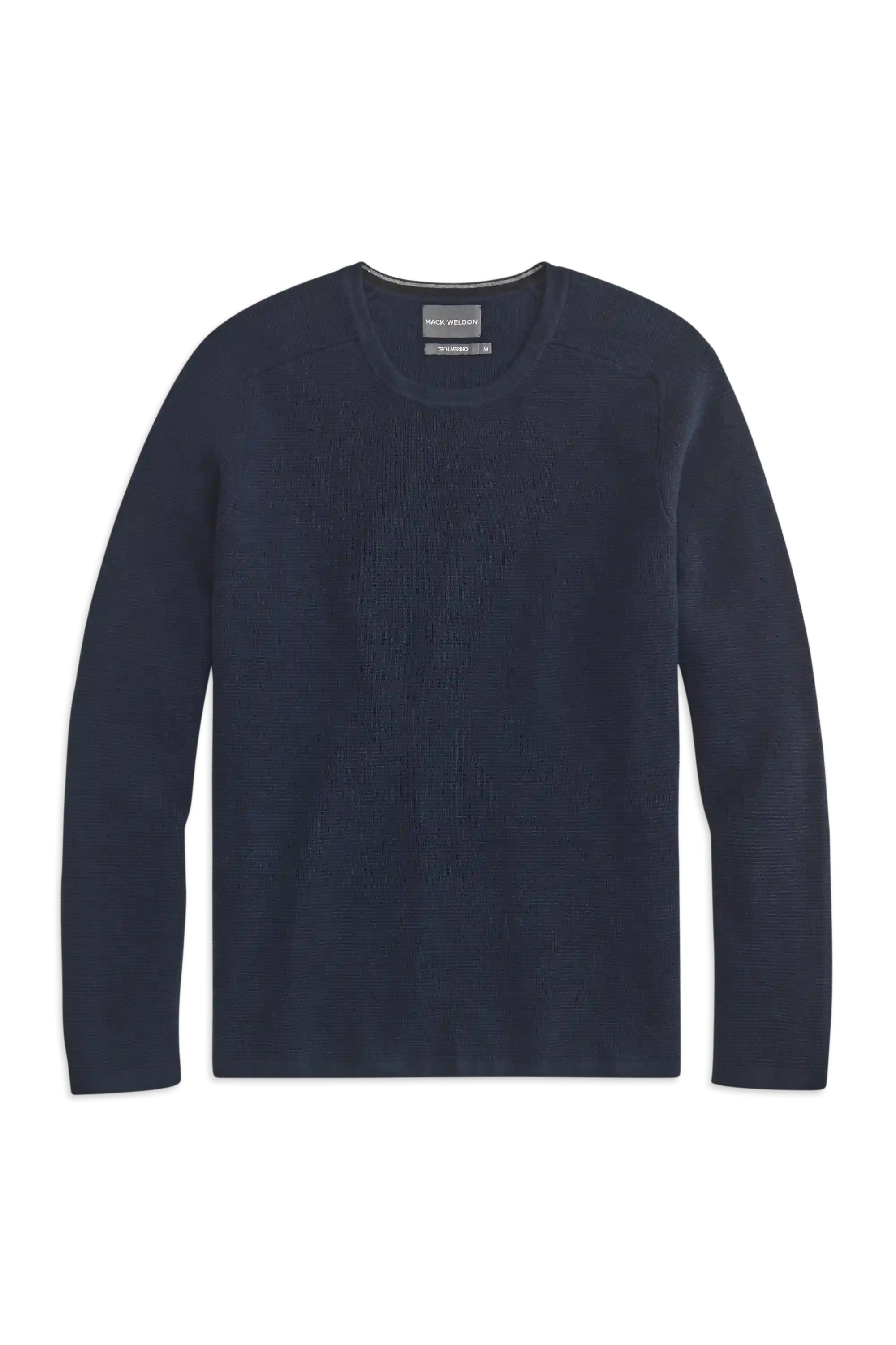 Tech Merino Waffle Crew Neck Sweater