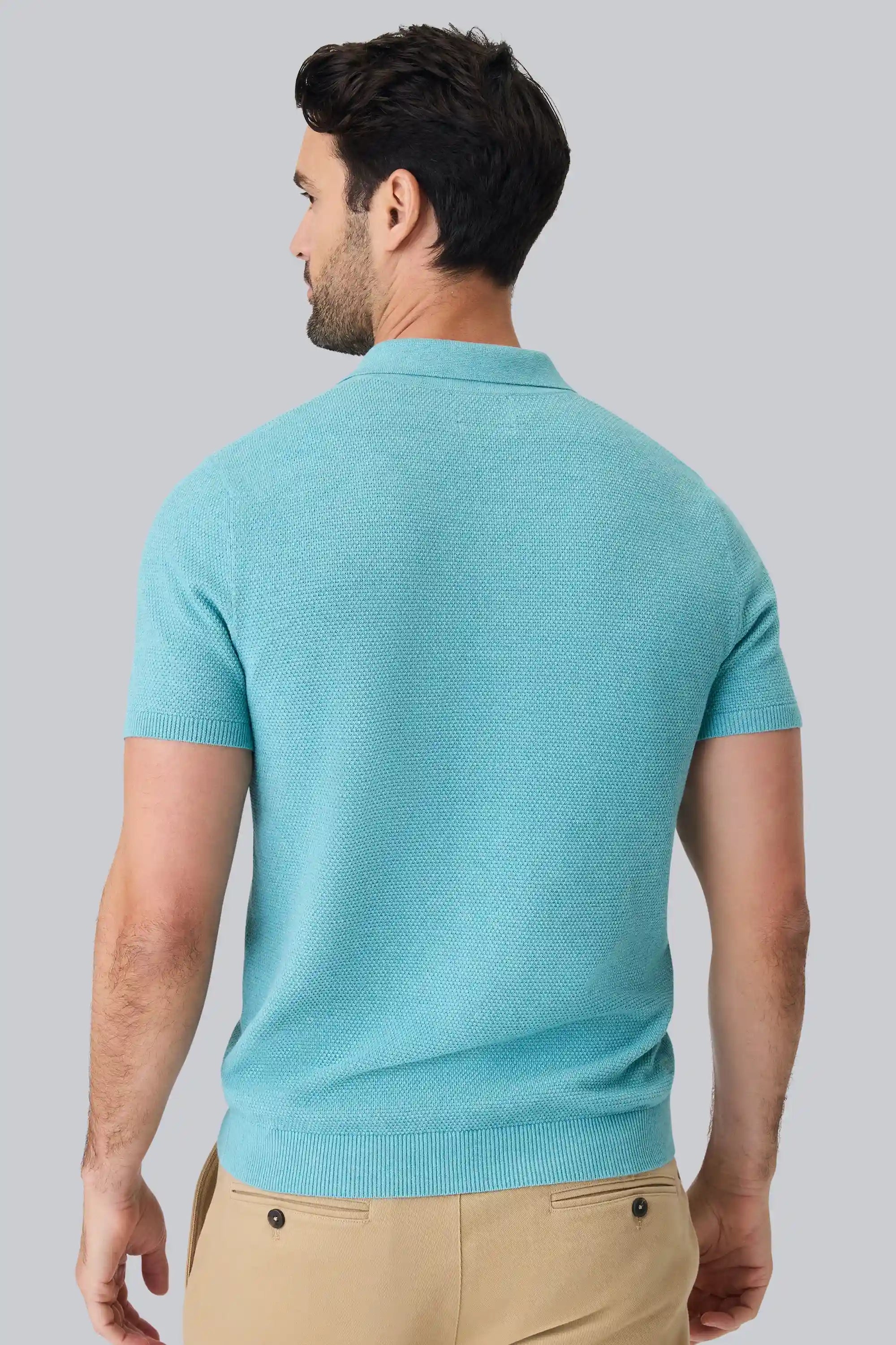 Tech Linen Sweater Polo