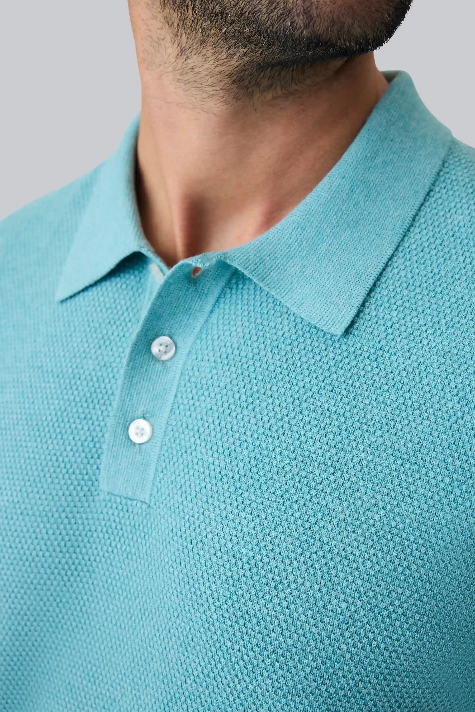 Tech Linen Sweater Polo