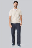 Tech Linen Button Up Sweater Polo