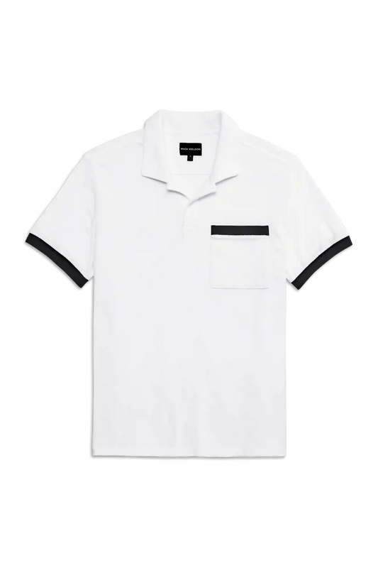 Terry Cloth Johnny Collar Polo