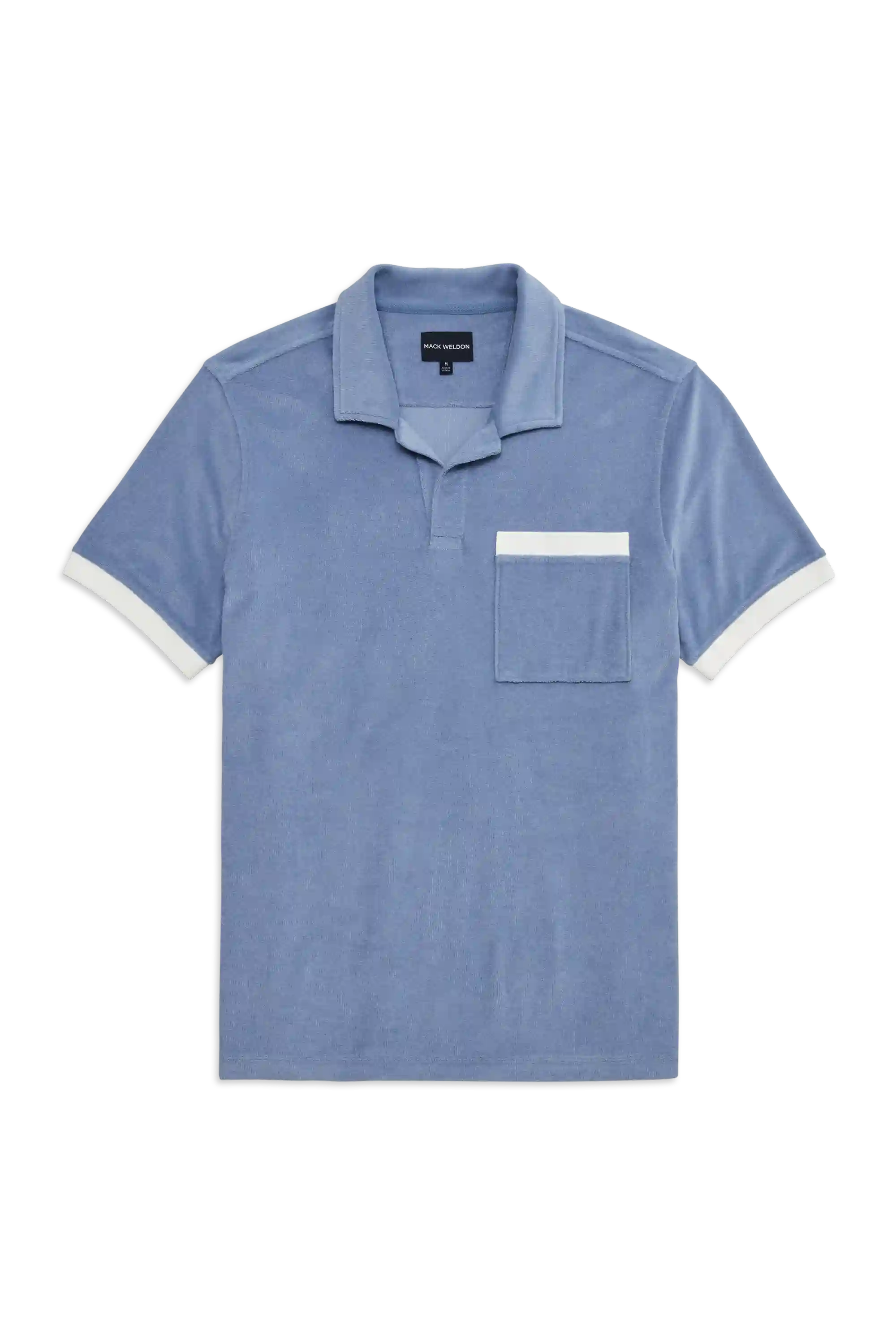 Terry Cloth Johnny Collar Polo